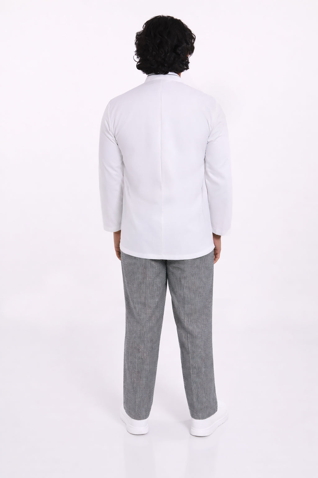 Chef Privé™ Domenico White Asymmetrical Jacket